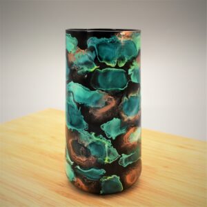 Green & Copper Vase