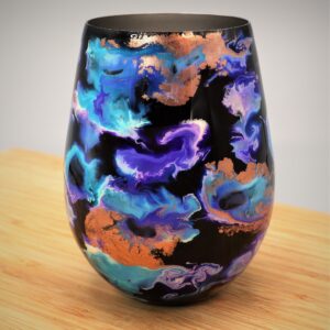 SS Goblet Purples & Turquoise