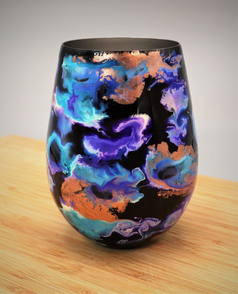 SS Goblet Purples & Turquoise